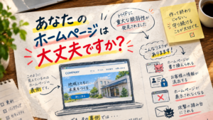 あなたのホームページは大丈夫ですか？